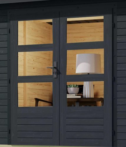 Karibu hibrid kerti ház Jupiter C (93430) antracit / terragrau