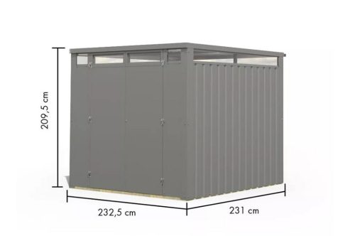 Karibu bádog kerti ház Callisto 2 (98010) szürke