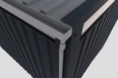 Karibu bádog kerti ház Callisto 2 (98010) szürke