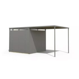 Karibu bádog kerti ház Callisto 2 (98015) szürke