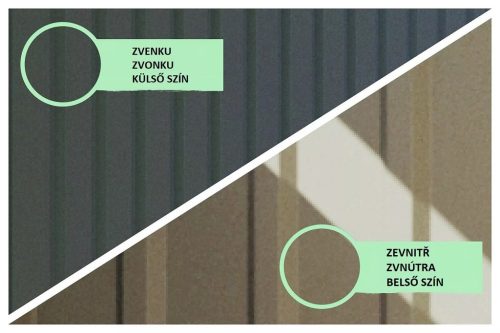 Karibu bádog kerti ház Callisto 2 (98015) szürke