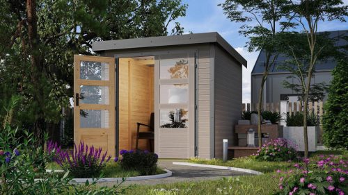 Karibu hibrid kerti ház Jupiter D (93418) világosszürke / terragrau