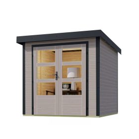 Karibu hibrid kerti ház Jupiter D (93419) világosszürke / antracit