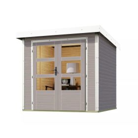 Karibu hibrid kerti ház Jupiter D (93417) világosszürke / fehér