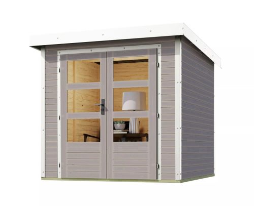 Karibu hibrid kerti ház Jupiter D (93417) világosszürke / fehér