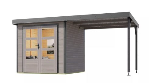 Karibu hibrid kerti ház Jupiter D (93433) világosszürke / terragrau