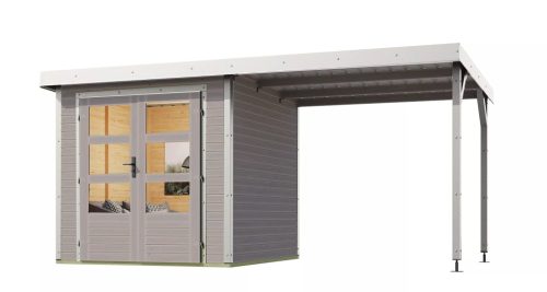 Karibu hibrid kerti ház Jupiter D (93432) világosszürke / fehér