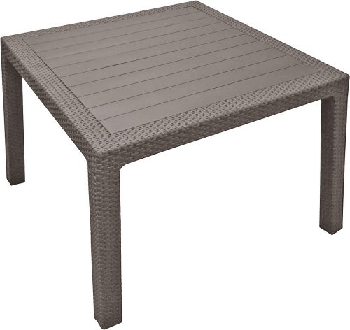 KETER MELODY QUARTTED polyrattan kerti asztal, 95 cm - cappuccino