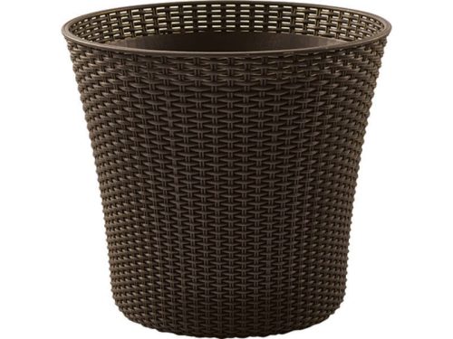 KETER CONIC PLANTER MŰRATTAN VIRÁGLÁDA 56,5 L - Sötétbarna