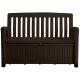 KETER PATIO BENCH MŰANYAG KERTI PAD/TÁROLÓ 227 L - sötétbarna