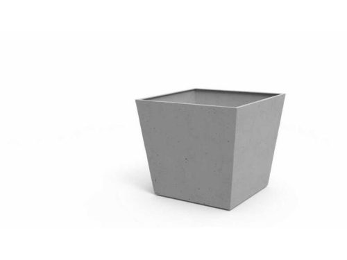 KETER BETON SZÖGLETES MŰANYAG VIRÁGCSERÉP 48CM - világosszürke