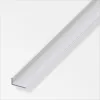 Alfer L-profil aszimmetrikus, alumínium ezüsteloxált 40x15x1,5 mm 1m