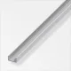 Alfer U-profil alumínium ezüsteloxált 10x13,5x1,5 mm 1m