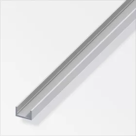 Alfer U-profil alumínium ezüsteloxált 10x16,5x1,5 mm 1m