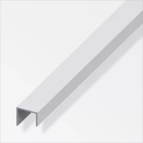 Alfer fogantyúprofil szögletes, alumínium ezüsteloxált, 20x22x15x1,5 mm 1m