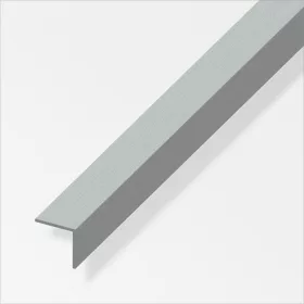 Alfer L-profil szimmetrikus alumínium szálcsiszolt nemesacél színű 15x15x1,0 mm 1m