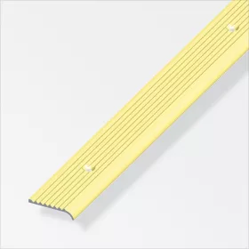 Alfer záróprofil csavarozható, bordázott, alumínium rézeloxált 25x6 mm 1m