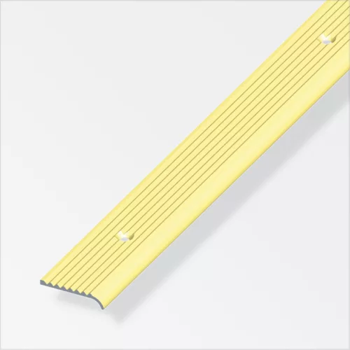 Alfer záróprofil csavarozható, bordázott, alumínium rézeloxált 25x6 mm 1m