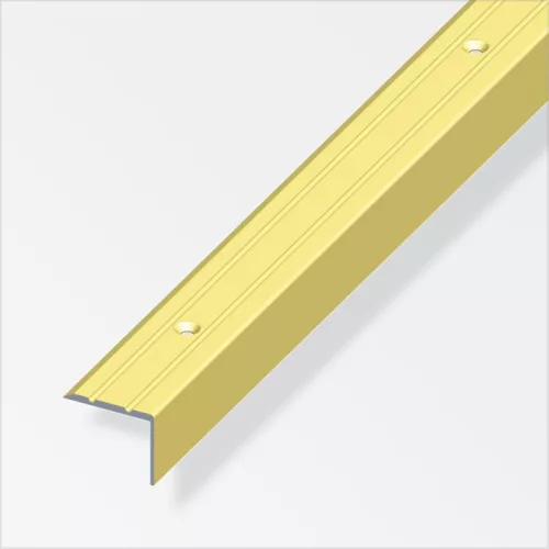Alfer lépcsőprofil csavarozható, alumínium rézeloxált, 25x20 mm 1m