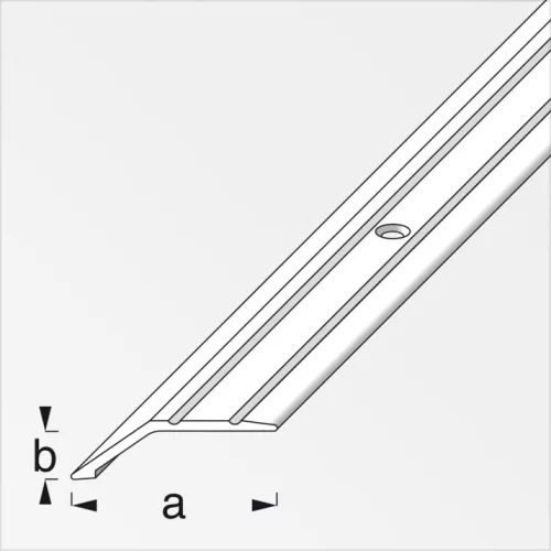 Alfer záróprofil csavarozható, alumínium rézeloxált, 34x8 mm 1m