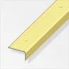 Alfer lépcsőprofil, csavarozható, bordázott, alumínium rézeloxált, 41x23 mm 1m