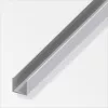 Alfer U-profil alumínium ezüsteloxált 8,2x10,1x1,3 2m