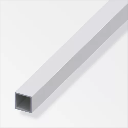 Alfer négyzetes cső, alumínium ezüsteloxált 20x20x1,5 mm 2m