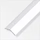Alfer záróprofil csavarozható, alumínium ezüsteloxált, 34x8 mm 2m