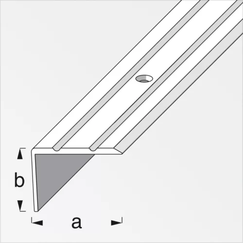 Alfer lépcsőprofil csavarozható, alumínium rézeloxált, 25x20 mm 2m