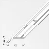 Alfer záróprofil csavarozható, alumínium rézeloxált, 34x8 mm 2m