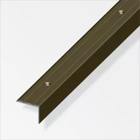 Alfer lépcsőprofil csavarozható, alumínium bronzeloxált, 25x20 mm 2m