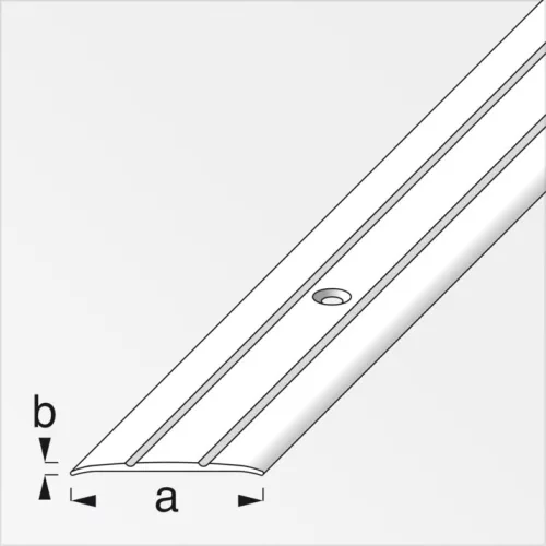 Alfer átmenet-profil csavarozható, alumínium bronzeloxált, 37x2,5 mm 2m