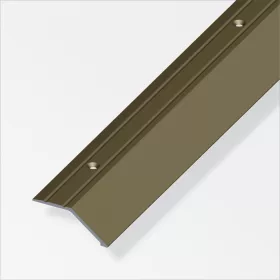 Alfer záróprofil csavarozható, alumínium bronzeloxált, 34x8 mm 2m