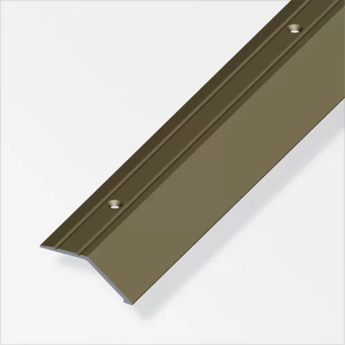 Alfer záróprofil csavarozható, alumínium bronzeloxált, 34x8 mm 2m