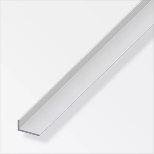 Alfer L-profil aszimmetrikus alumínium ezüsteloxált 20x10x1,0 mm 2,5m