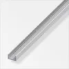 Alfer U-profil alumínium ezüsteloxált 10x11,5x1,5 mm 2,5m
