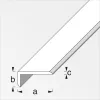 Alfer L-profil aszimmetrikus, fózolt, alumínium ezüsteloxált 14x10x1,5 mm 2,5m