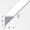 Alfer l-profil szimmetrikus, PVC fehér 15x15x1,0 mm 1m