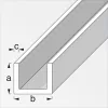 Alfer U-profil PVC fehér 10x12x1,0 mm 1m