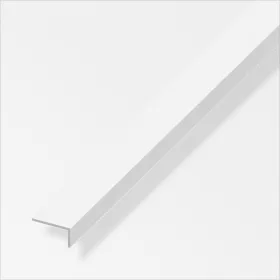 Alfer L-profil aszimmetrikus, PVC fehér 16x19x1,3 mm 1m