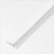 Alfer L-profil aszimmetrikus, PVC fehér 16x19x1,3 mm 1m