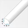 Alfer negyedkörprofil öntapadós PVC fehér 14 mm 1m