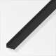 Alfer L-profil aszimmetrikus, PVC fekete 20x10x1,5 mm 2m