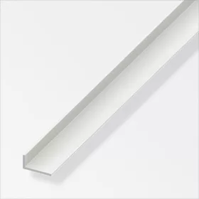 Alfer L-profil aszimmetrikus, PVC fehér 20x10x1,5 mm 2m