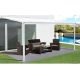 Alumínium pergola Wall 33 fehér + clear PC