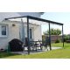 Alumínium pergola Wall 33 antracit + clear PC