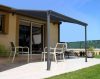Alumínium pergola Wall 33 antracit + clear PC