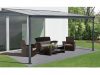Alumínium pergola Wall 33 antracit + opal PC