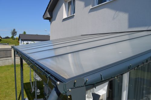 Alumínium pergola Wall 33 antracit + bronz PC