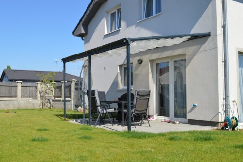 Alumínium pergola Wall 43 antracit + bronz PC